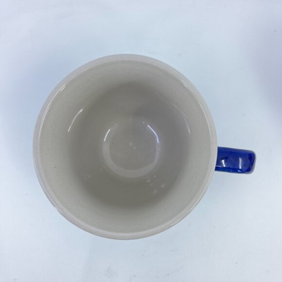 vintage boleslawcu polish pottery mug "forget me not" pattern handcrafted - Picture 5 of 6